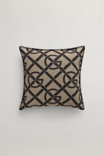 DEKORAČNÍ POVLAK NA POLŠTÁŘ GANT G-PATTERN CUSHION 50X50 COLD BEIGE