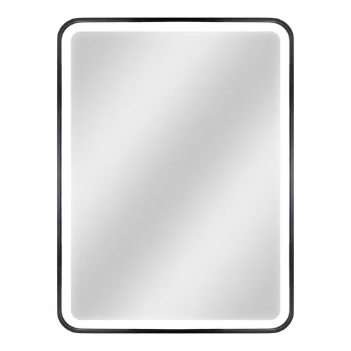 HOPA Zrcadlo s LED osvětlením BORKEN BLACK OLNZBOR6080B