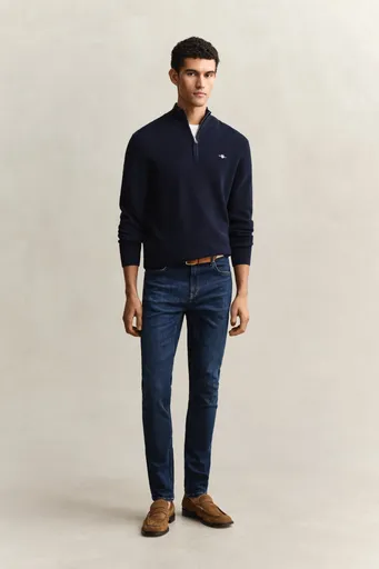 DŽÍNY GANT EXTRA SLIM ACTIVE RECOVER JEANS MID BLUE WORN IN