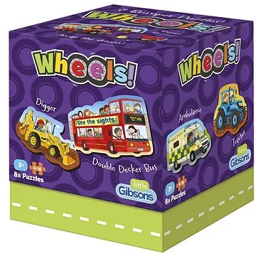 Gibsons Dětské puzzle Vozidla 8v1 (G1038)