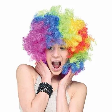 Paruka Afro - Klaun - Barevná (5901238679684)