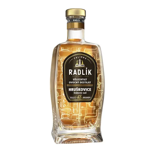 Radlík Hruškovice z dubového sudu 43% 0,5l