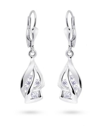 Cutie Jewellery Luxusní náušnice z bílého zlata s třpytivými zirkony Z8045-55-10-X-2