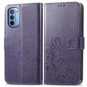 ART Peňaženkový kryt Motorola Moto G31 / G41 FLOWERS fialový