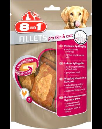 8IN1 Gustări Fillets Pro Skin &amp; Coat 80 g