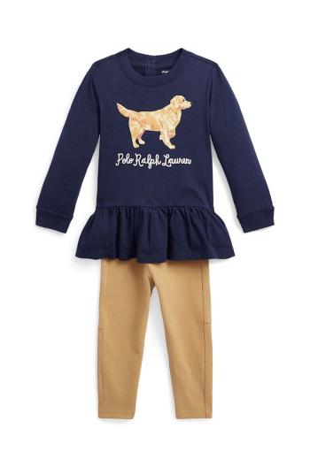 Kojenecká sada Polo Ralph Lauren tmavomodrá barva