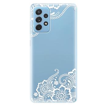 Odolné silikonové pouzdro iSaprio - White Lace 02 - Samsung Galaxy A72