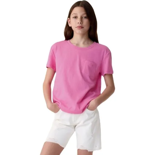 GAP SS VINTAGE Dívčí tričko, růžová, velikost