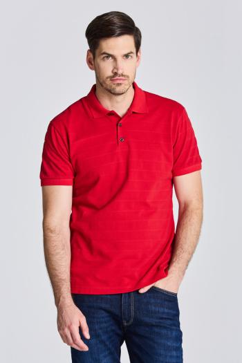 POLOKOŠILE GANT D1. TONAL STRIPE SS RUGGER RUBY RED