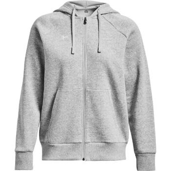 Under Armour RIVAL FLEECE FZ HOODIE Dámská mikina, šedá, velikost