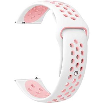 Eternico Sporty Universal Quick Release 22mm Pure Pink and White     (AET-U22SP-PiWh)