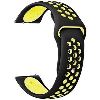 Eternico Sporty Universal Quick Release 20mm Vibrant Yellow and Black     (AET-U20SP-YeBl)