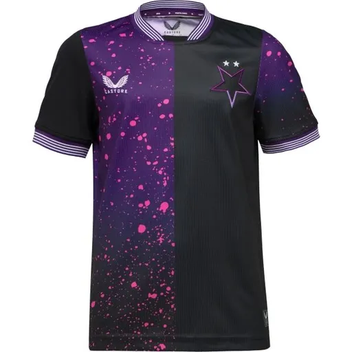 CASTORE SLAVIA PRAGUE AWAY SS SHIRT JR Dětský fotbalový dres, černá, velikost