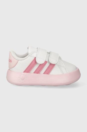 Dětské sneakers boty adidas GRAND COURT 2.0 CF I růžová barva