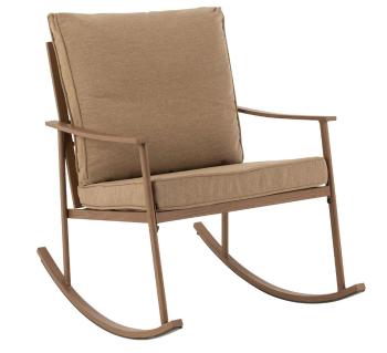 Hnědé kovové houpací křeslo Chair Pallo Swing - 64*93*80 cm 20083