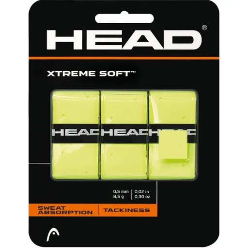 Head XTREME SOFT Vrchní tenisová omotávka, žlutá, velikost