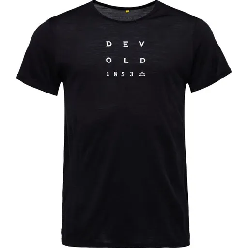 Devold ACTIVE "1853" TEE Pánské triko, černá, velikost