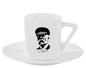 Espresso hrnek s podšálkem 100ml Masaryk