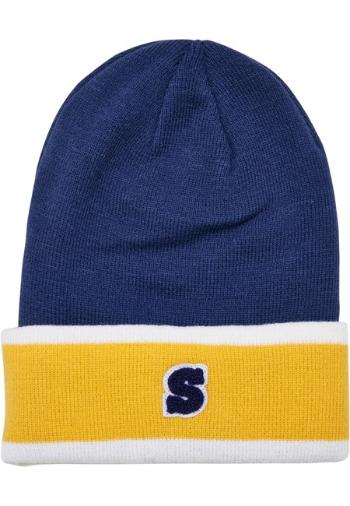 Urban Classics College Team Beanie spaceblue/californiayellow/wht - UNI