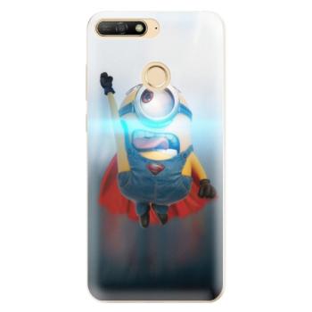 Odolné silikonové pouzdro iSaprio - Mimons Superman 02 - Huawei Y6 Prime 2018