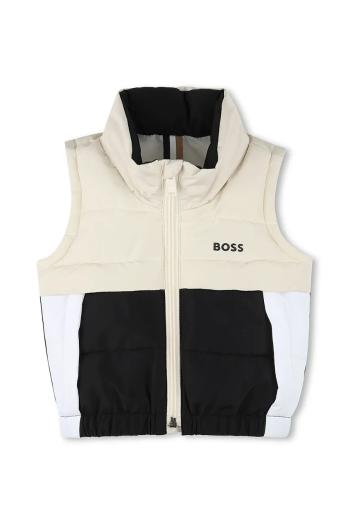Detská vesta BOSS béžová farba, J52121