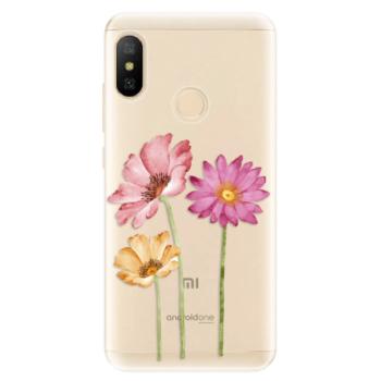 Odolné silikonové pouzdro iSaprio - Three Flowers - Xiaomi Mi A2 Lite