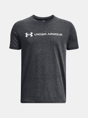 Under Armour UA B Logo Wordmark SS Triko dětské Šedá