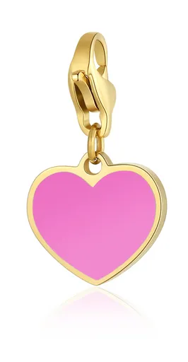 S'Agapõ Romantický pozlacený přívěsek Srdce Happy SHA393