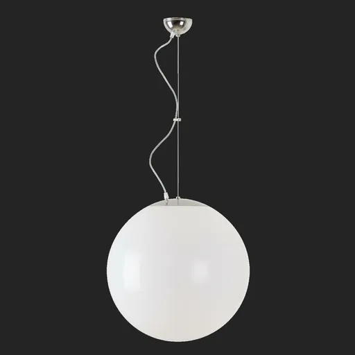 OSMONT ISI64747 ISIS L4 PM závěsné plastové svítidlo nerez leštěná / bílá IP40 4000 K 41W LED nouzové kombinované 3 h