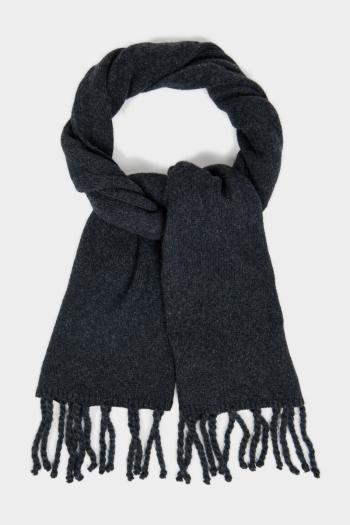 ŠÁLA GANT UNISEX. FLUFFY WOOL KNIT SCARF ANTRACIT MELANGE