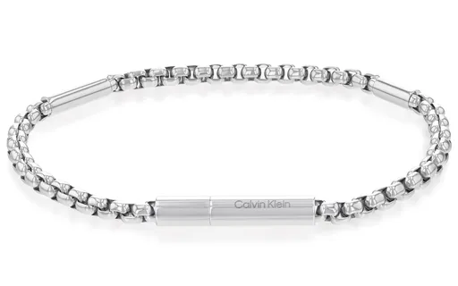 Calvin Klein Elegantní pánský náramek z oceli Cylinder Links 35000574
