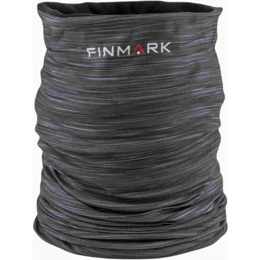 Finmark MULTIFUNCTIONAL SCARF WITH FLEECE Multifunkční šátek, tmavě šedá, velikost UNI
