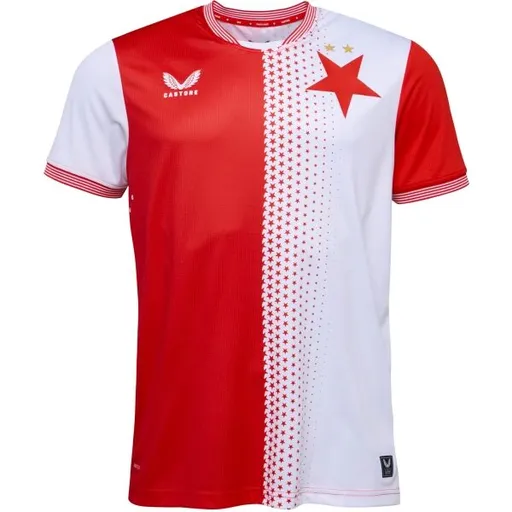 CASTORE SLAVIA PRAGUE PRO HOME SS SHIRT Pánský fotbalový dres, bílá, velikost XXL