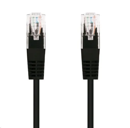 C-TECH kabel patchcord Cat5e, UTP, černý, 3m