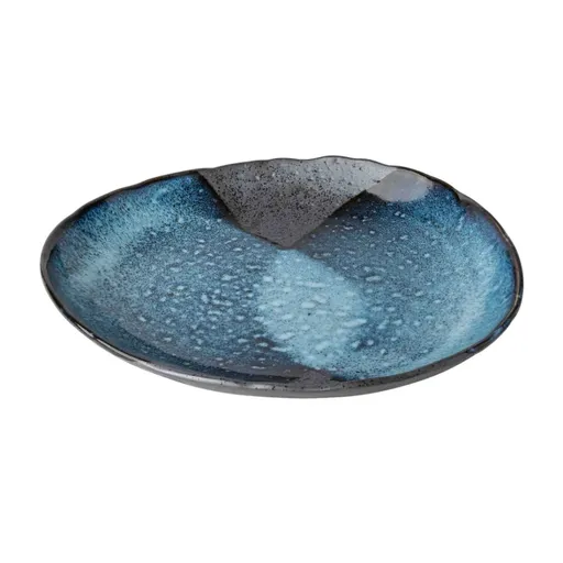 Jídelní talíř STORM 31 cm, modrá, keramika, MIJ