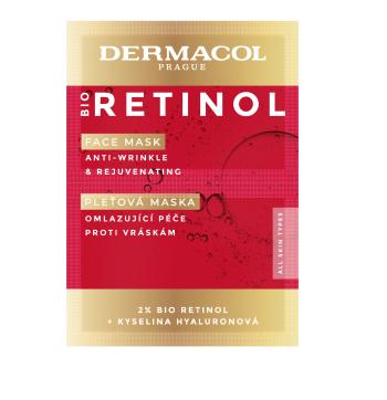 Dermacol Bio Retinol pleťová maska 2x8 ml