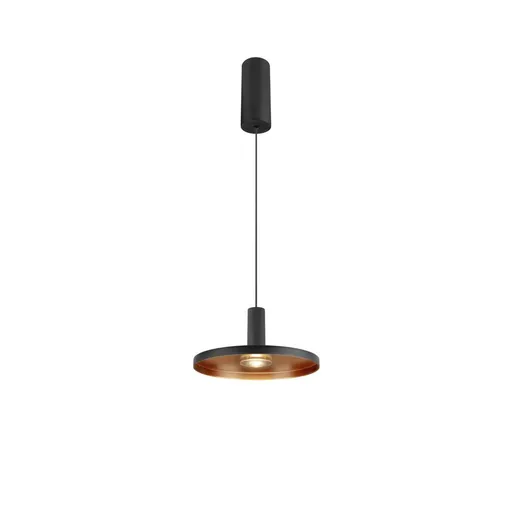 BIG WHITE (SLV) LALU SET závěsné svítidlo, LED základna, PLATE 22, PHASE, délka závěsu 200 cm, 2700/3000 K, 40°, černá 1010792