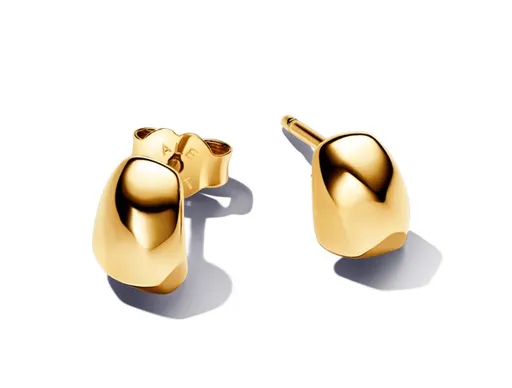 Pandora Pozlacené peckové náušnice Essence Shine 263298C00