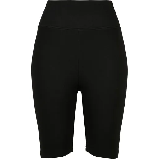 Build Your Brand Dámské cyklistické kraťasy s vysokým pasem - Černá | S