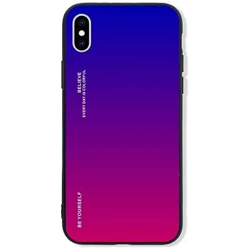 TopQ LUXURY iPhone XS pevný duhový fialový 48876 (Sun-48876)