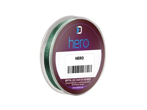 Delphin Šňůra Hero 8 zelená - 0,40mm 26,40kg 10m,Delphin Šňůra Hero 8 zelená - 0,40mm 26,40kg 10m