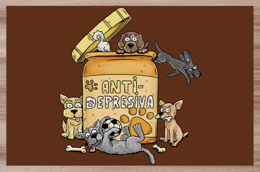 Prostírání Antidepresiva – pes