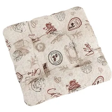 Bellatex EMA prošívaný - 40 × 40 cm, prošívaný - káva (3856)