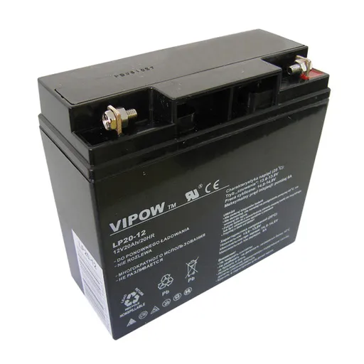 Baterie olověná 12V 20Ah VIPOW BAT0218