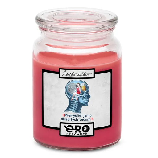 Svíčka Důležité věci – automechanik (Vůně svíčky: Višně v čokoládě)