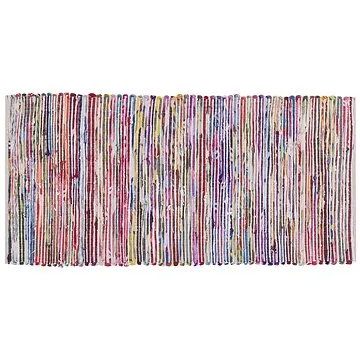 Různobarevný bavlněný koberec ve světlém odstínu 80x150 cm BARTIN, 57534 (beliani_57534)