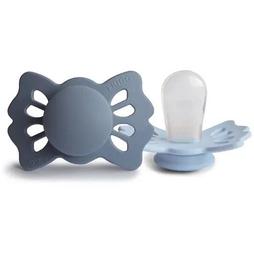 FRIGG Lucky Size 1:0-6 months dudlík Slate/Powder Blue 2 ks