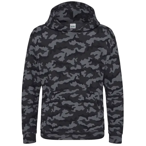 Just Hoods Dětská maskáčová mikina - Maskáčová černá | 12-13 let