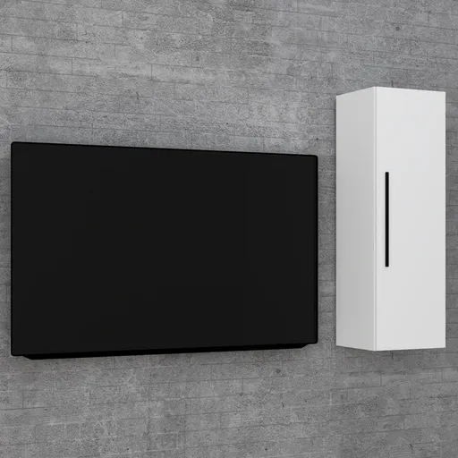 VCM Nástěnná police Arila L, bílá