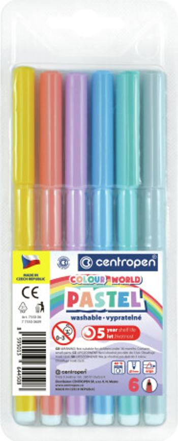 popisovače 7550 pastel 6 ks